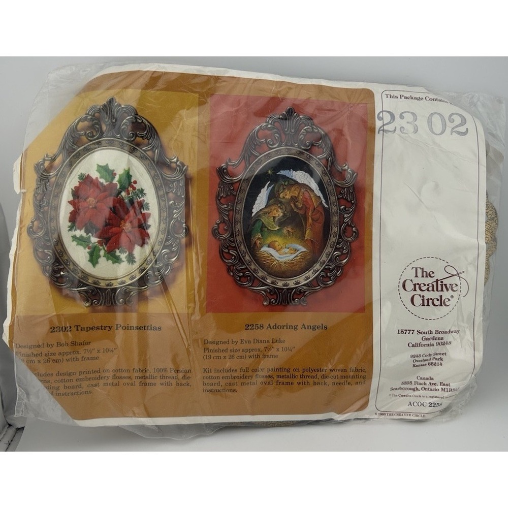 The Creative Circle Kit 2258, "Adoring Angels" - Embroidery Kit